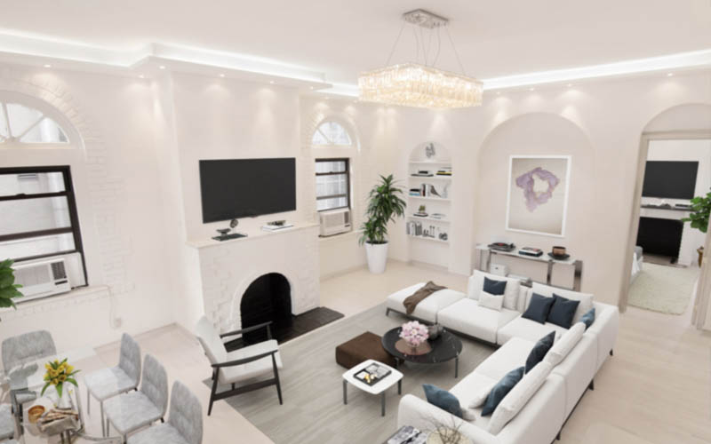 Interior of an apartment inside the Van Dorn building in midtown New York City