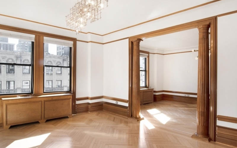 Prewar era apartment inside the 575 West End Avenue building in upper west New York City
