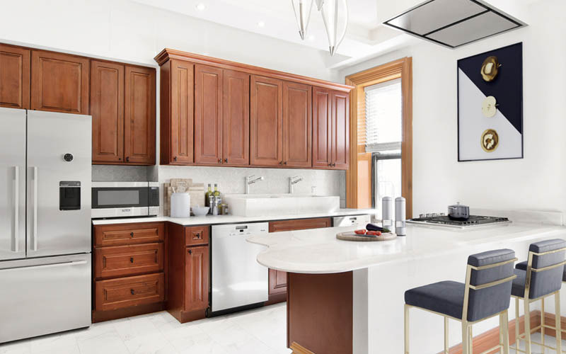 Renovated apartment inside the Wyoming building in midtown New York City