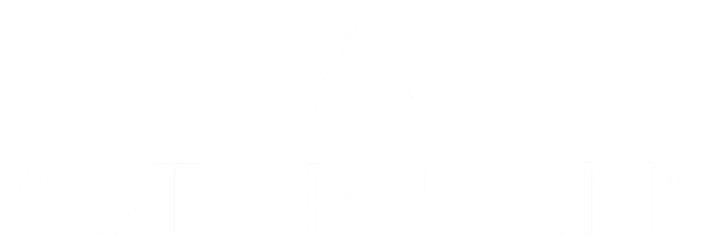 Astor Films logo in white