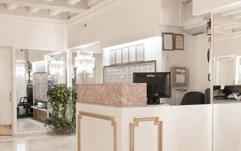 Lobby of the Van Dorn building in midtown New York City