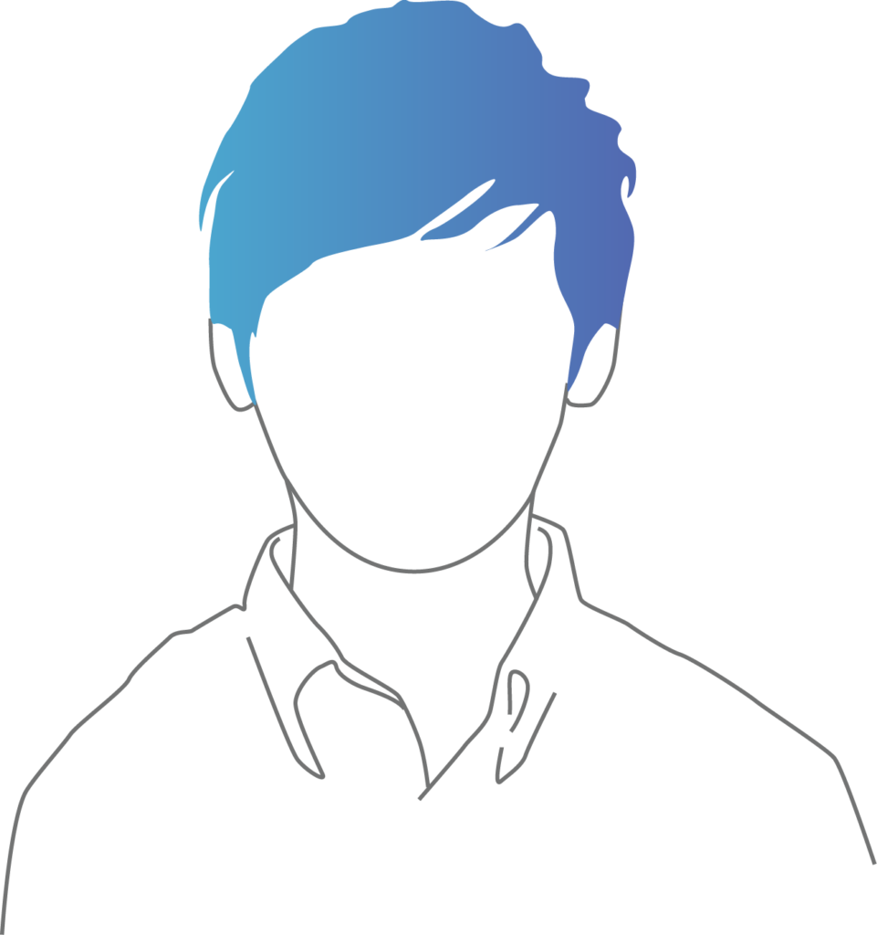 Abstract line art of team member Ken Yim